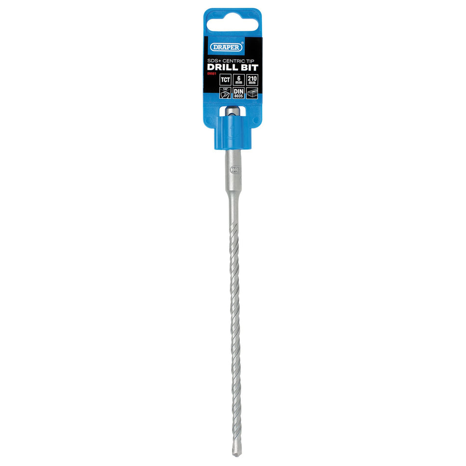 Draper 09981 SDS Plus Centric Tip Drill Bit, 6.0 x 210mm