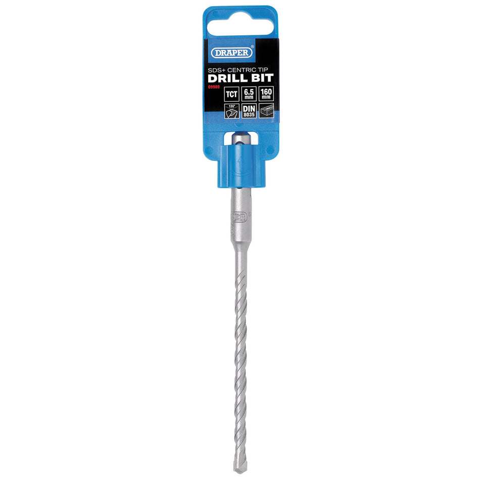 Draper 09989 SDS Plus Centric Tip Drill Bit, 6.5 x 160mm
