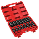 Clarke 3110882 CIS12/16D 16 Piece 1/2" Drive 10 - 32mm Deep Impact Socket Set