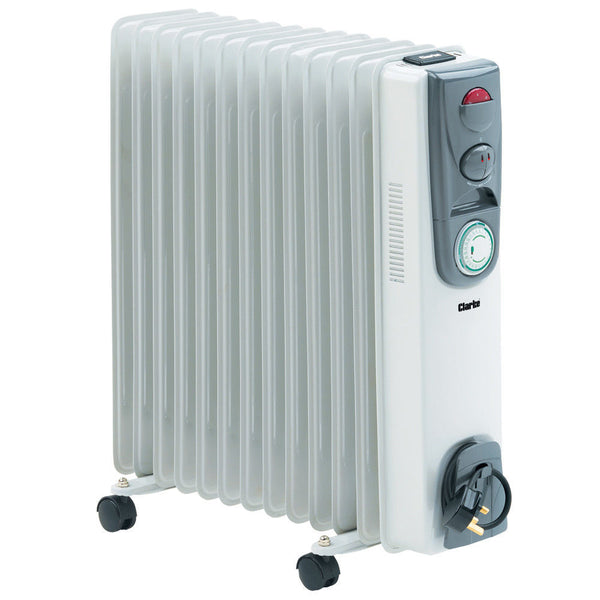 Clarke 6934007 OFR 13/250 2.5kW Oil Filled Radiator With Timer