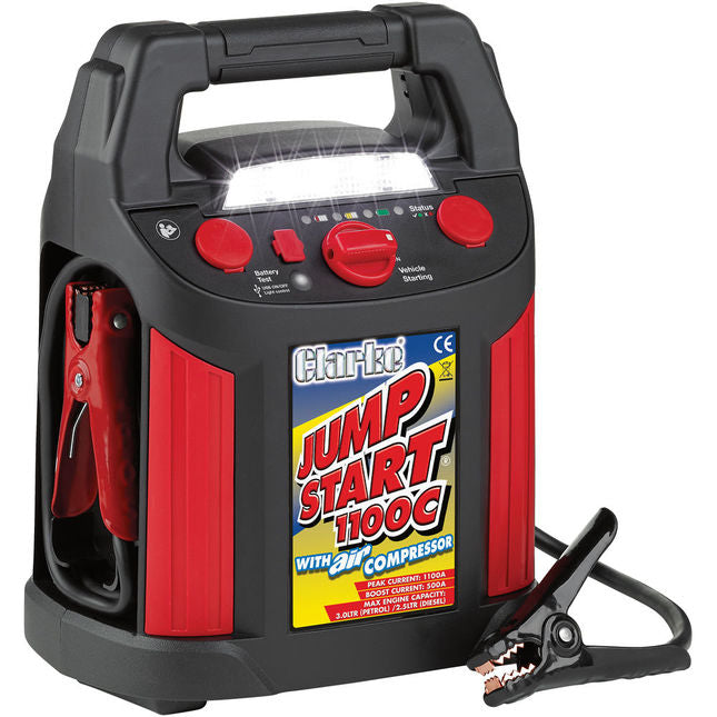 Clarke 6240015 JS1100C 1100A Jumpstart with Compressor