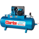 Clarke 2092290 XE18/200 (O/L) 18cfm 200 Litre 4HP Industrial Air Compressor (230V)