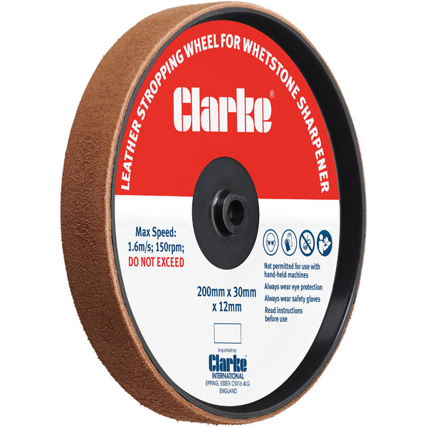 Clarke 6500557 Leather Stropping Wheel for CWS250 200x30x12mm