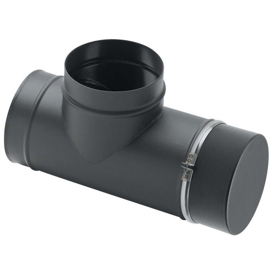 Clarke 6911155 90¡ Tee with Soot Box Flue Pipe 5"