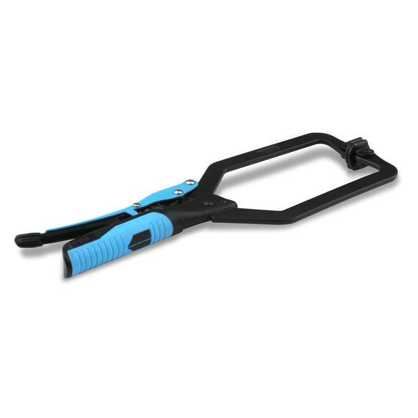 OX Hand Tools P204502 Auto Adjust 10-Inch Long Reach C Clamp With Swivel Pad - Gripped