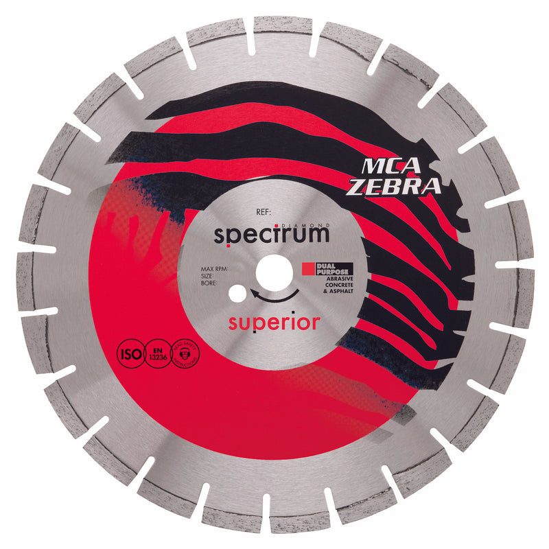 OX Tools OX-MCA350/25 Spectrum Superior Zebra Dia Blade - Abrasive - 350/25.4mm