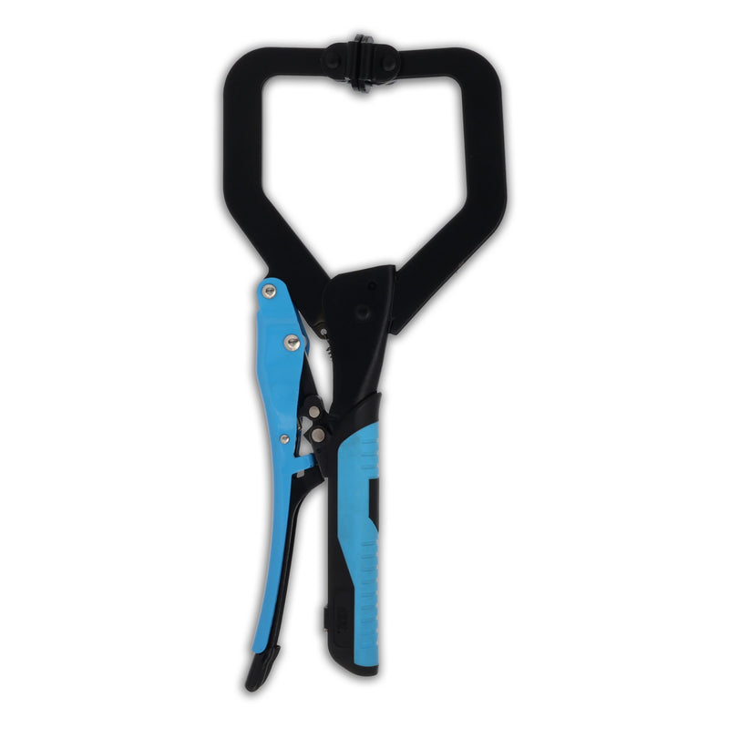 OX Hand Tools P204302 Auto Adjust 7-Inch C Clamp With Swivel Pad - Gripped