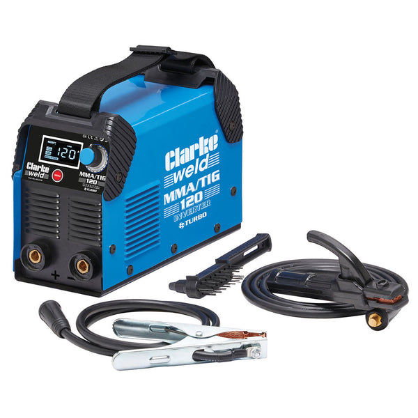 Clarke 6012100 MMA/TIG120 120 Amp Inverter MMA/TIG Welder