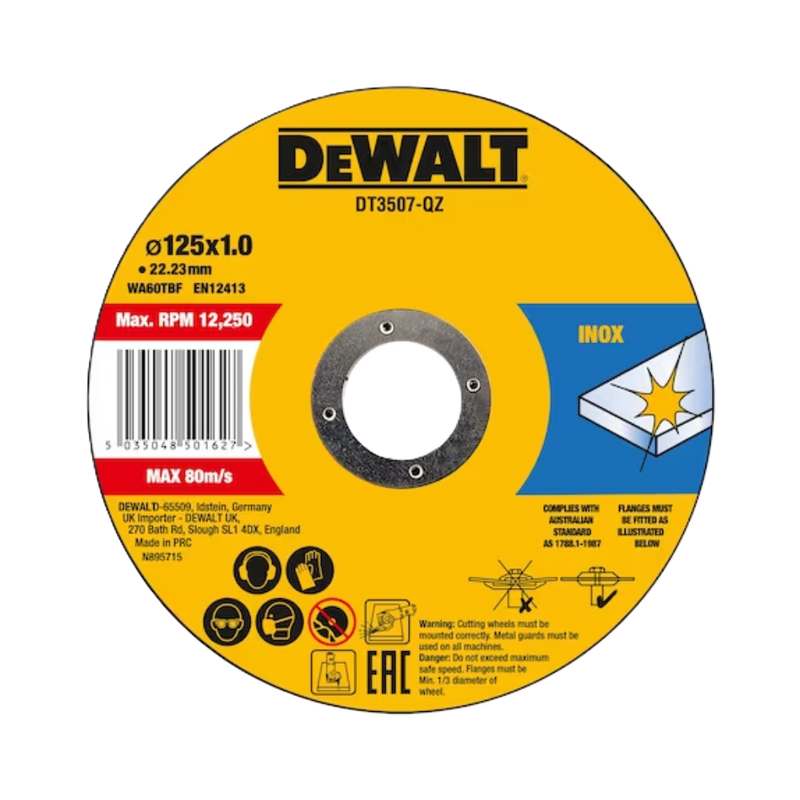 Dewalt DT3507-QZ CutDisk 125x1mm 10/Tin
