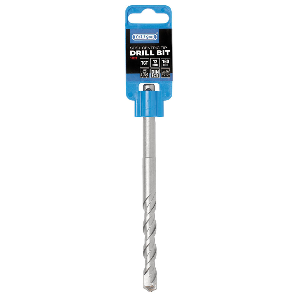 Draper 10021 SDS Plus Centric Tip Drill Bit, 12.0 x 160mm