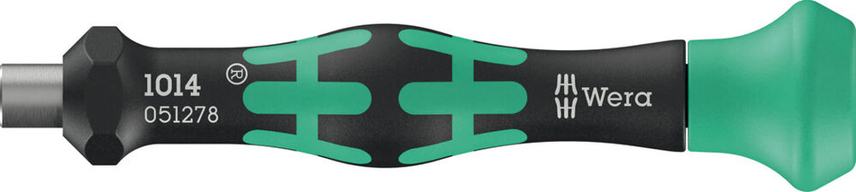 Wera 05051278001 1014 Kraftform Micro Bitholding screwdriver, 4 x 80 mm, 4mm Hexagon Drive