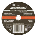 Silverline 103616 Heavy Duty Metal Cutting Disc Flat