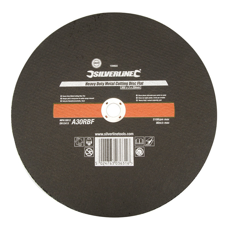 Silverline 103622 Heavy Duty Metal Cutting Disc Flat
