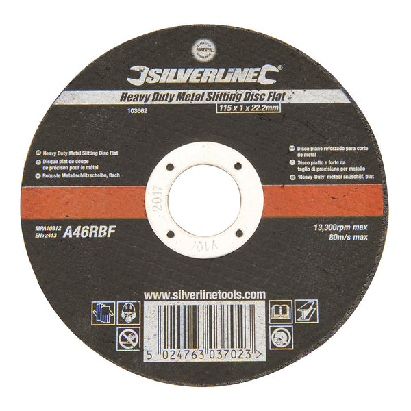 Silverline 103662 Heavy Duty Metal Slitting Disc Flat