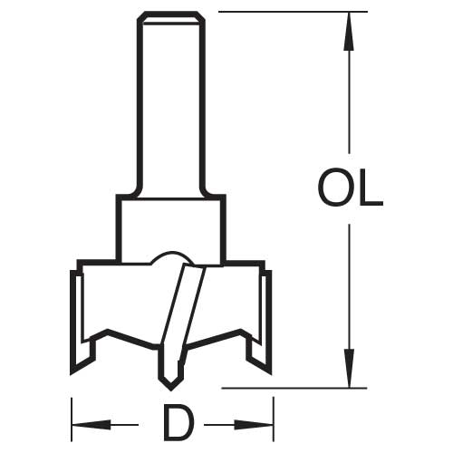 Trend Tools 104/35X3/8TC Hinge Sinking 35Mm Diameter