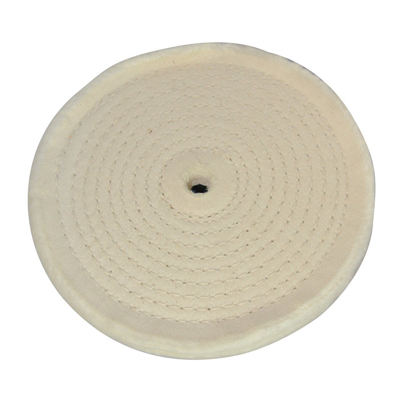 Silverline 105888 Spiral-Stitched Cotton Buffing Wheel