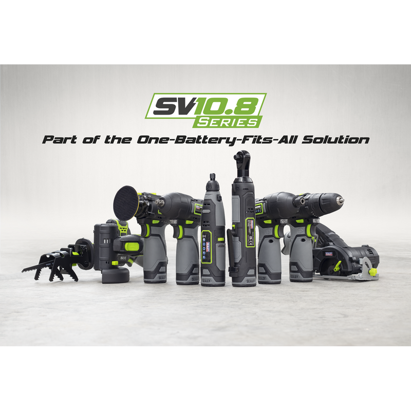 Sealey CP108VCOMBO4EU 2 x SV10.8 Series Cordless Rotary Hammer Drill & Impact Driver Kit 10.8V - 2 Batteries & Euro Plug