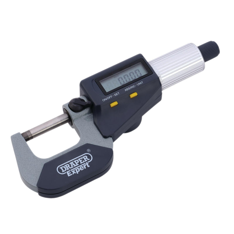 DRAPER 10958 Draper Expert Digital External Micrometer, 0-25mm