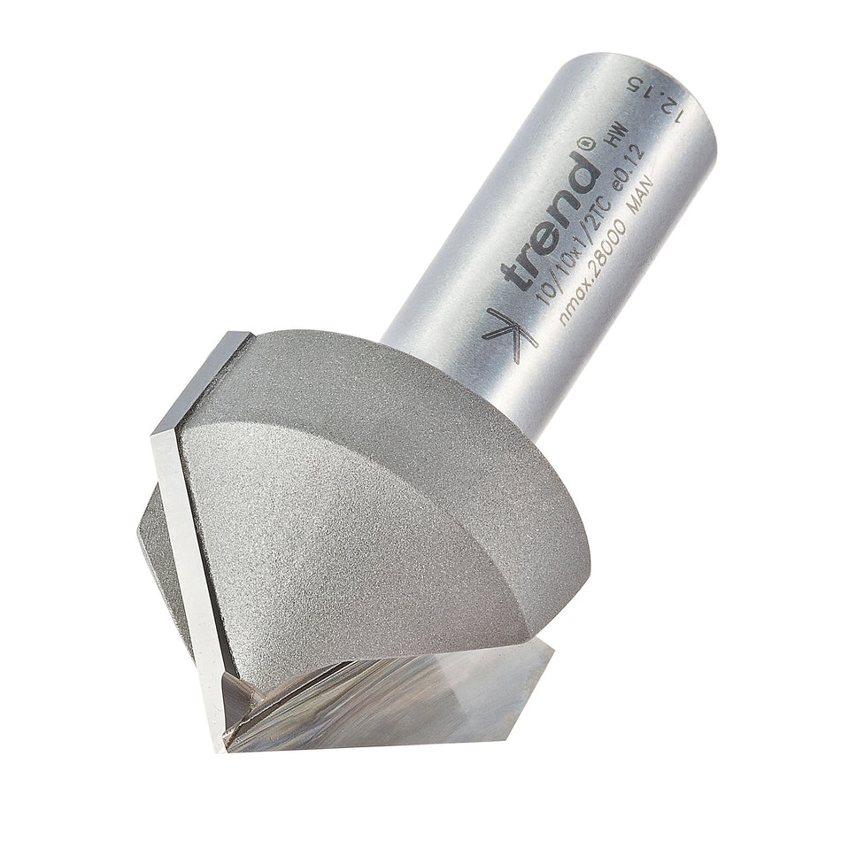 Trend Tools 10/10X1/2TC Chamfer V Groove Cutter 45 Degrees