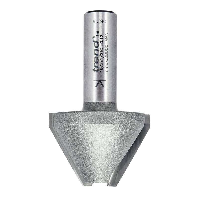 Trend Tools 10/2X1/2TC Mortar Groove/Large Chamfer 60 Degrees