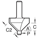 Trend Tools 10H/1X1/4TC Pin Guided Chamfer Bevel Cutter 45 Degrees