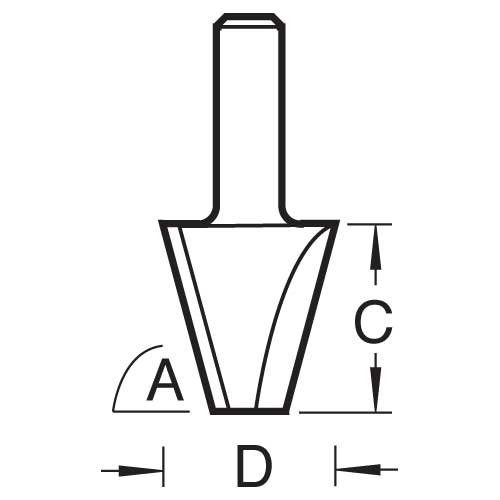 Trend Tools 11/17X1/4TC Bevel Cutter