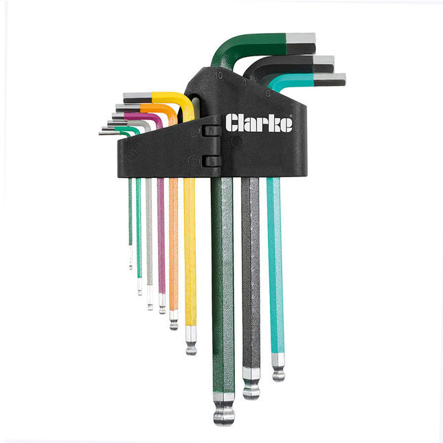 Clarke 1801954 CHT954 9 Piece Hex Key Set