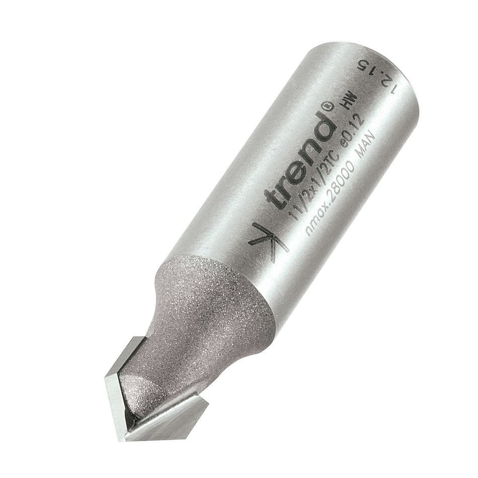 Trend Tools 11/2X1/2TC Chamfer V Groove Cutter 45 Degrees