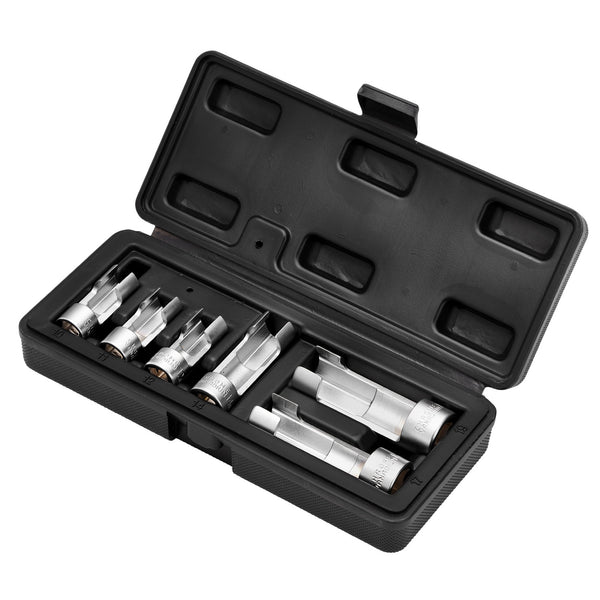 Draper 12401 Temperature Sensor Socket Set, 1/2" and 3/8" Sq. Dr. (6 Piece)