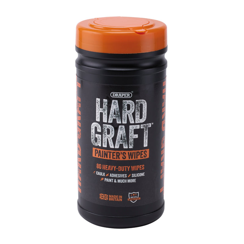 Draper 12439 Draper Hard Graft Painters Wipes (Tub of 80)