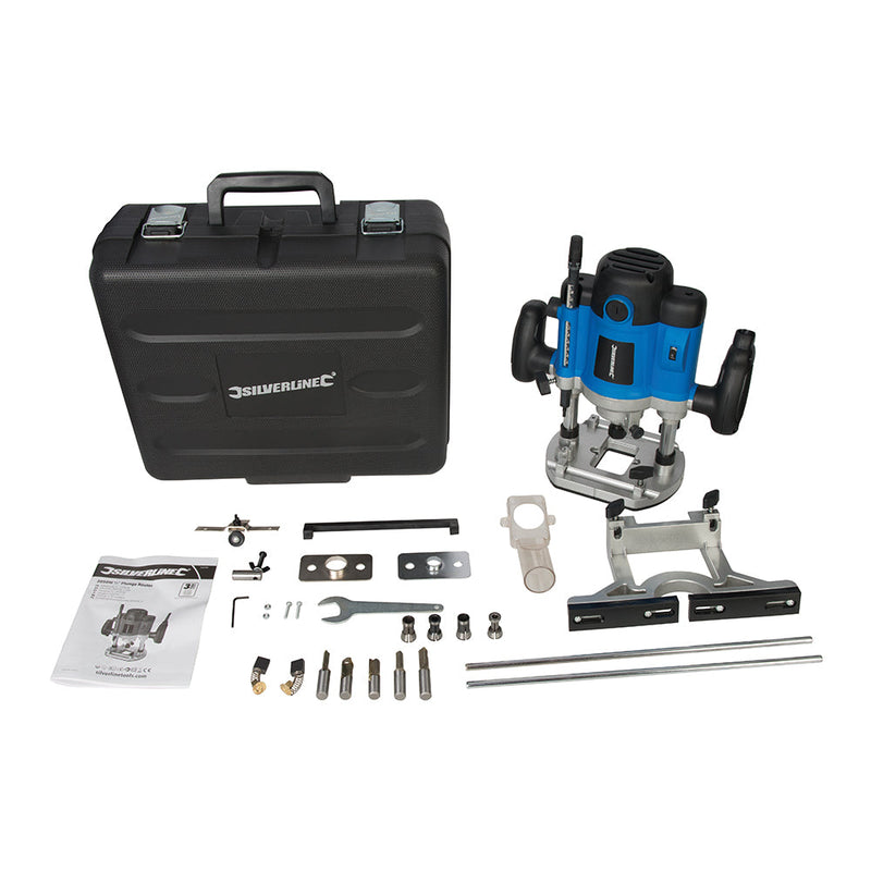 Silverline 124799 2050W Plunge Router 1/2"