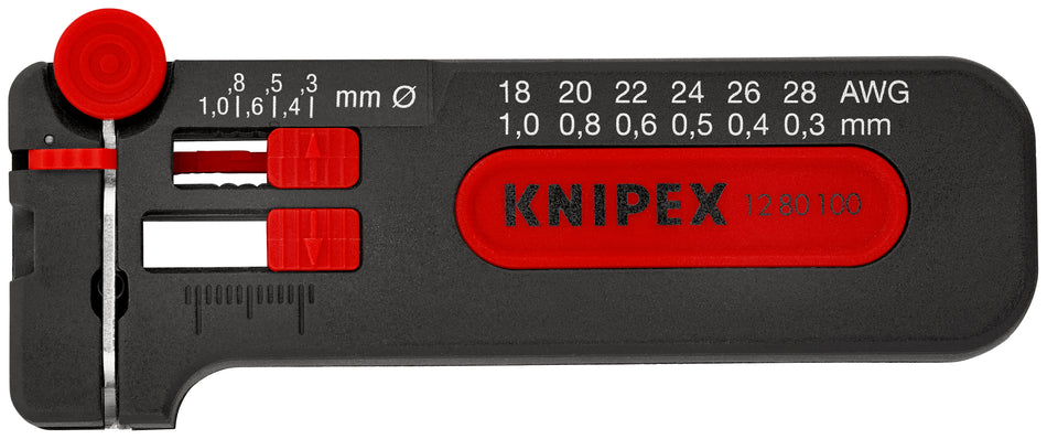 KNIPEX 12 80 100 SB Mini Wire Stripper  100 mm