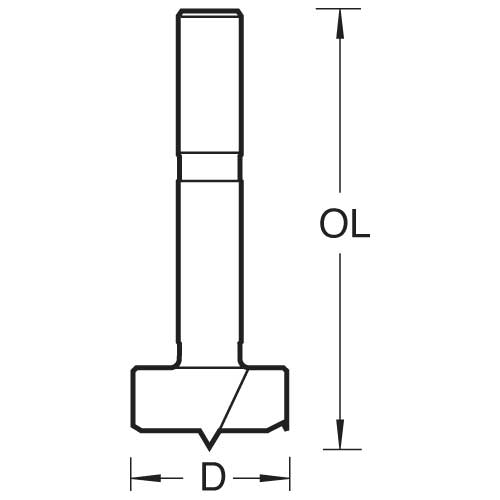 Trend Tools 1307/38WS Saw Forstner 3/8 Inch Diameter Short Series
