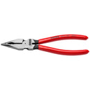 DRAPER 13177 KNIPEX 08 21 185 SB Needle-Nose Combination Pliers plastic coated black atramentized, 185mm