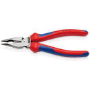DRAPER 13179 KNIPEX 08 22 185 SB Needle-Nose Combination Pliers with multi-component grips black atramentized, 185mm