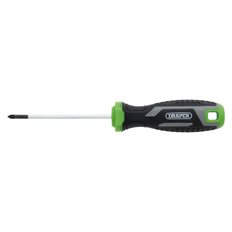 Draper 13369 Pozi Soft Grip Screwdriver, PZ0 x 75mm