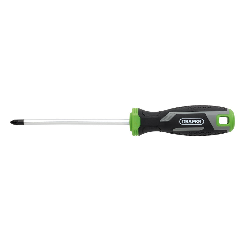 Draper 13372 Pozi Soft Grip Screwdriver, PZ2 x 125mm