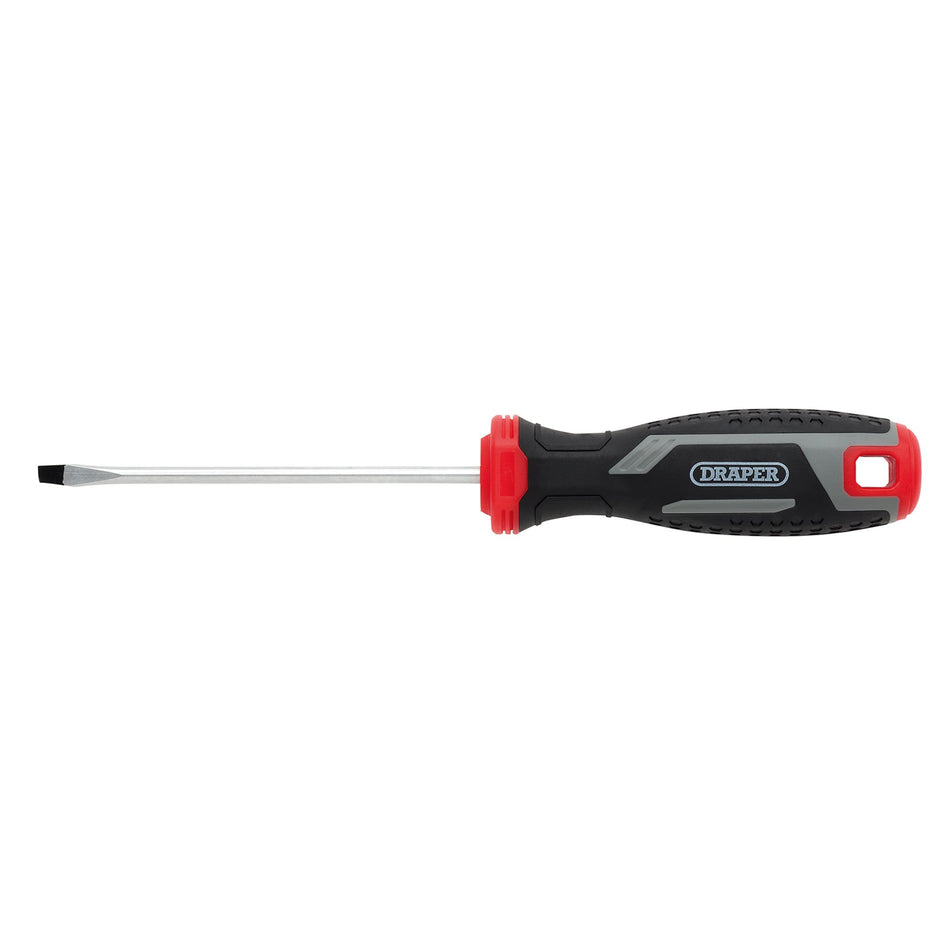 Draper 13386 Slotted Soft Grip Screwdriver, SL4 x 100mm