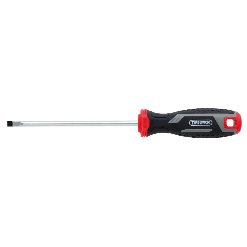Draper 13389 Slotted Parallel Soft Grip Screwdriver, SL5.5 x 125mm