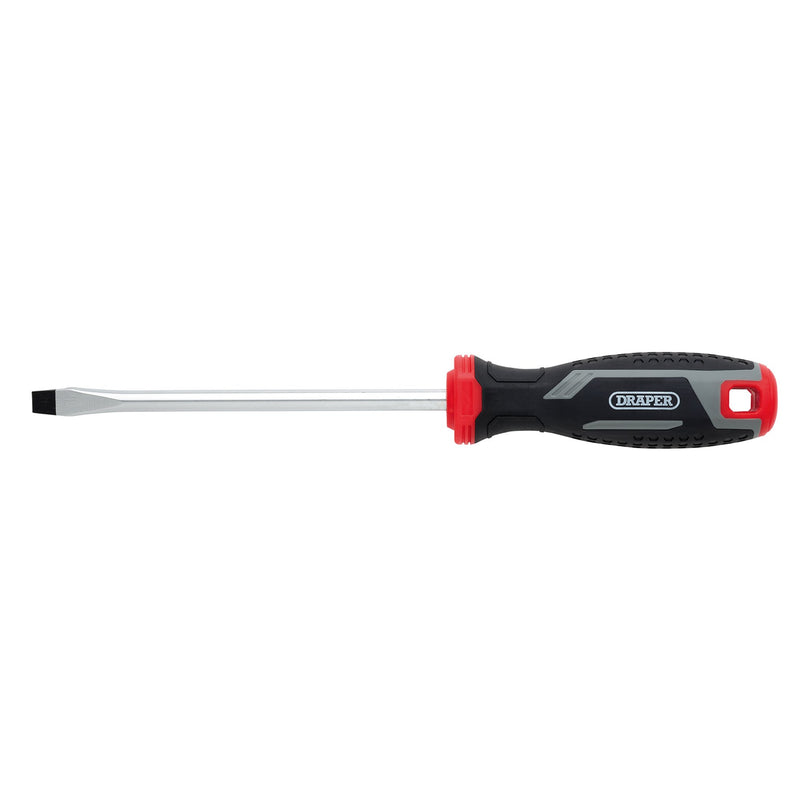 Draper 13392 Slotted Soft Grip Screwdriver, SL8 x 150mm