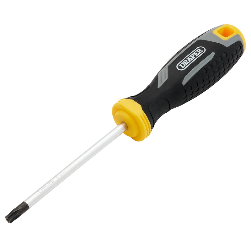 Draper 13424 Draper TX-STAR Tamperproof Soft Grip Screwdriver, T30H x 100mm