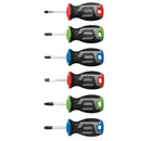 Draper 13432 Stubby Soft Grip Screwdriver Set (6 Piece)