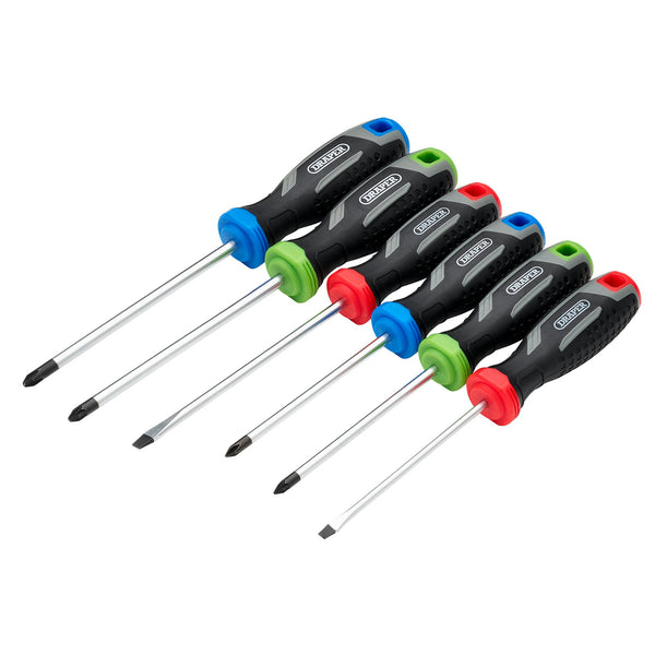 Draper 13433 Soft Grip Screwdriver Set (6 Piece)