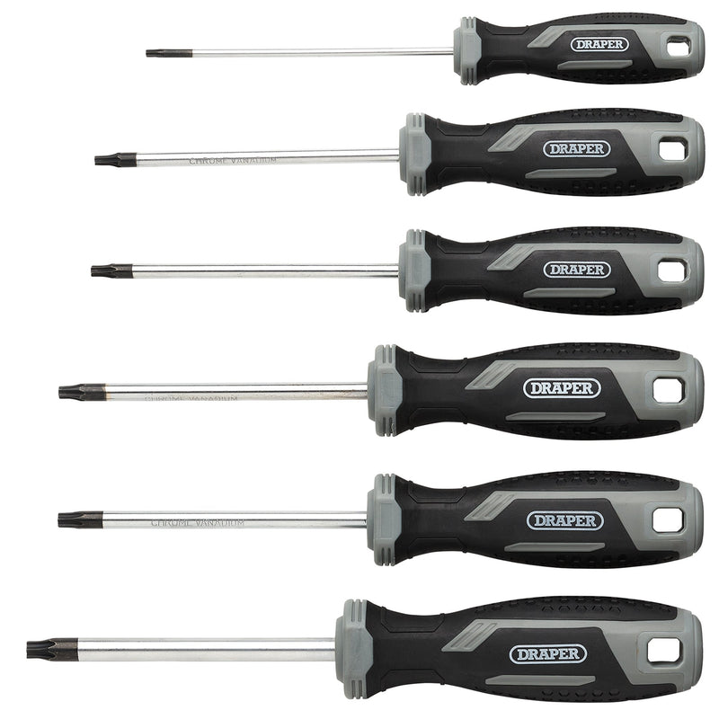 Draper 13434 Draper TX-STAR Soft Grip Screwdriver Set (6 Piece)