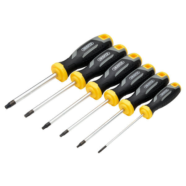 Draper 13435 Draper TX-STAR Tamperproof Soft Grip Screwdriver Set (6 Piece)
