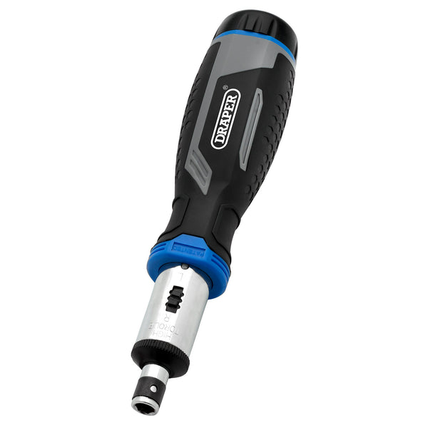 Draper 13440 Soft Grip Ratchet Screwdriver and Bit Set, 1/4" (13 Piece)