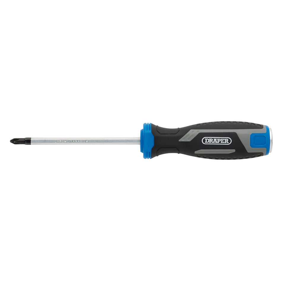 Draper 13443 Pound Thru Phillips Soft Grip Screwdriver, PH1 x 100mm