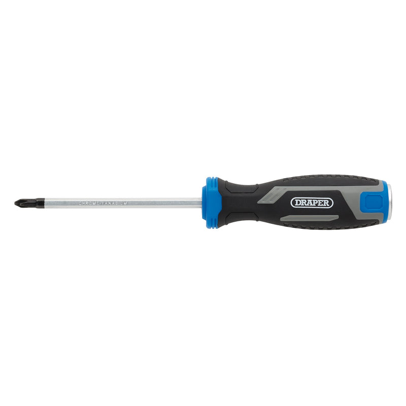 Draper 13443 Pound Thru Phillips Soft Grip Screwdriver, PH1 x 100mm