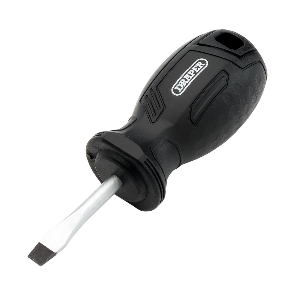 Draper 13527 Slotted Hard Grip Screwdriver, 5.5 x 38mm