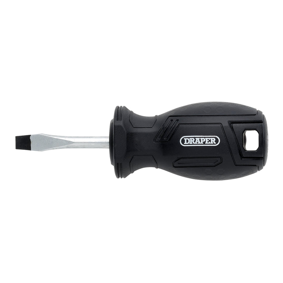 Draper 13527 Slotted Hard Grip Screwdriver, 5.5 x 38mm